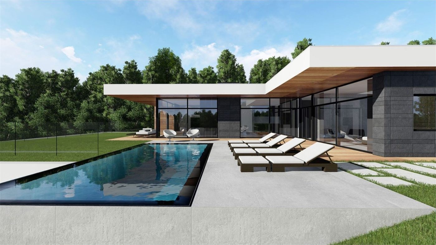 Render — فيلا حديثة بحمام سباحة من شغل مهندسينا